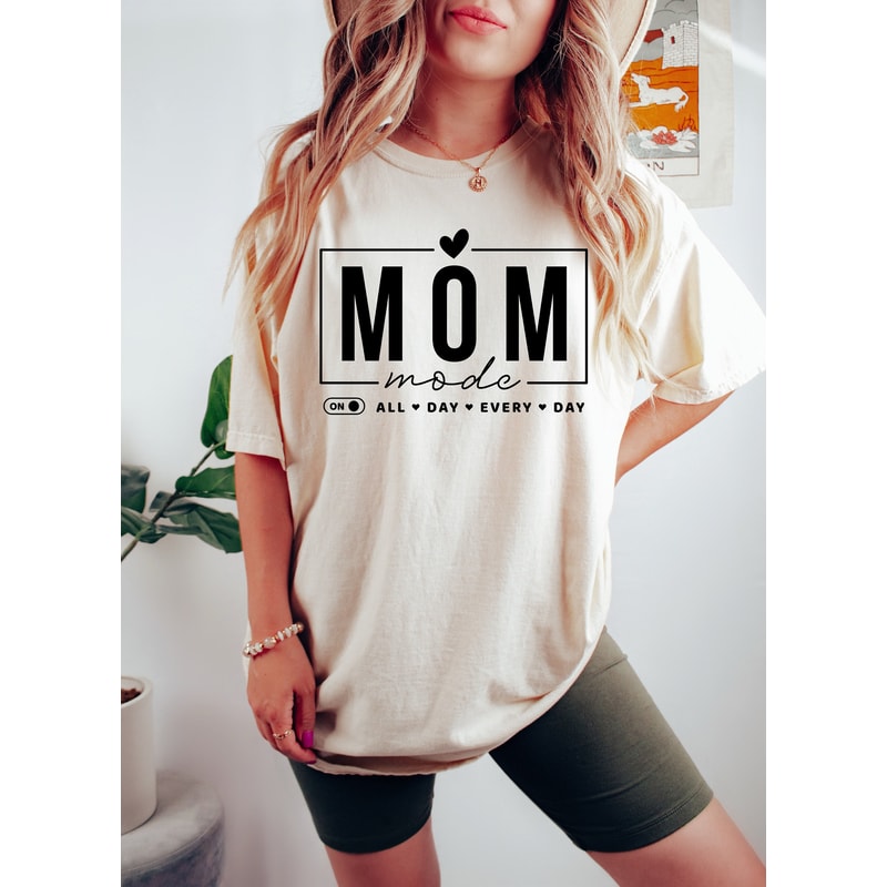 Mom Mode All Day Every Day Sweatshirt, Gift For Mama, Present For Mother, Mode All Day Hoodie, Mothers Day Sweatshirt, Cool Mom Life Sweater - 1.jpg