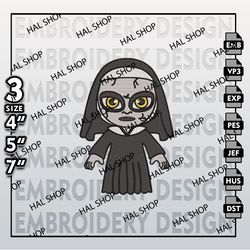 Valak  Embroidery Designs, Horror Character Embroidery Files, Halloween Horror Character, Machine Embroidery Patt