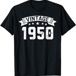 born in 1950 72 years old made in 1950 72nd birthday t-shirt