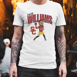 usc football caleb williams caricature t-shirt
