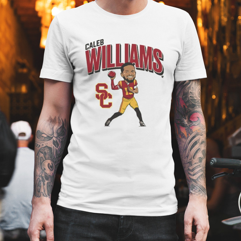 Usc Football Caleb Williams Caricature T-Shirt.jpg