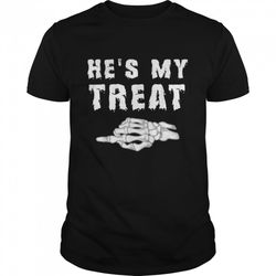 his her matching halloween costume couples shirt