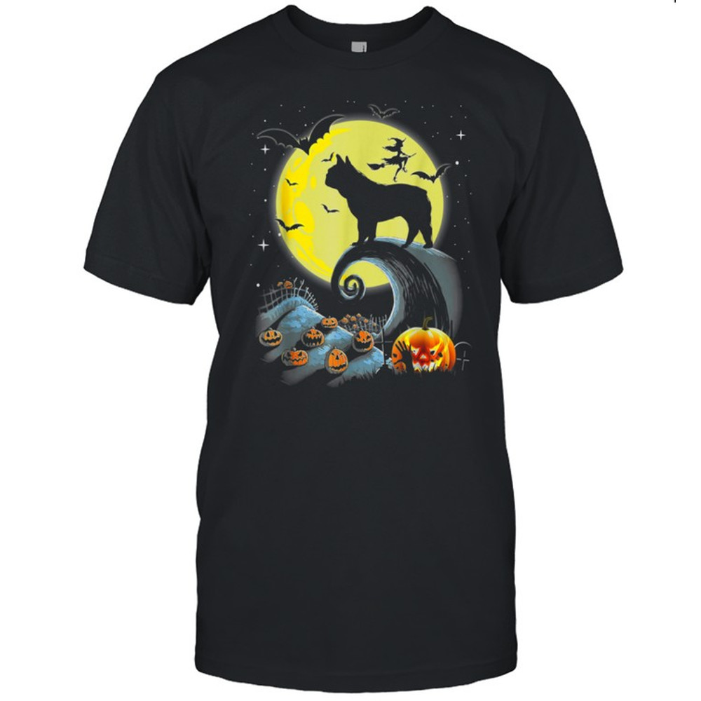 French Bulldog Dog And Moon Halloween Costume shirt.jpg