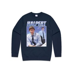 jim halpert homage jumper sweater sweatshirt us office tv show retro 90's vintage funny