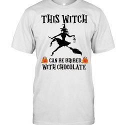 halloween this witch can be bribed with chocolate shirt