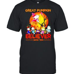 peanuts great pumpkin believer since 1966 halloween shirt