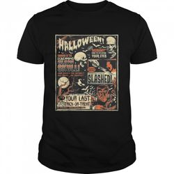 vintage horror movie poster terror old time halloween shirt