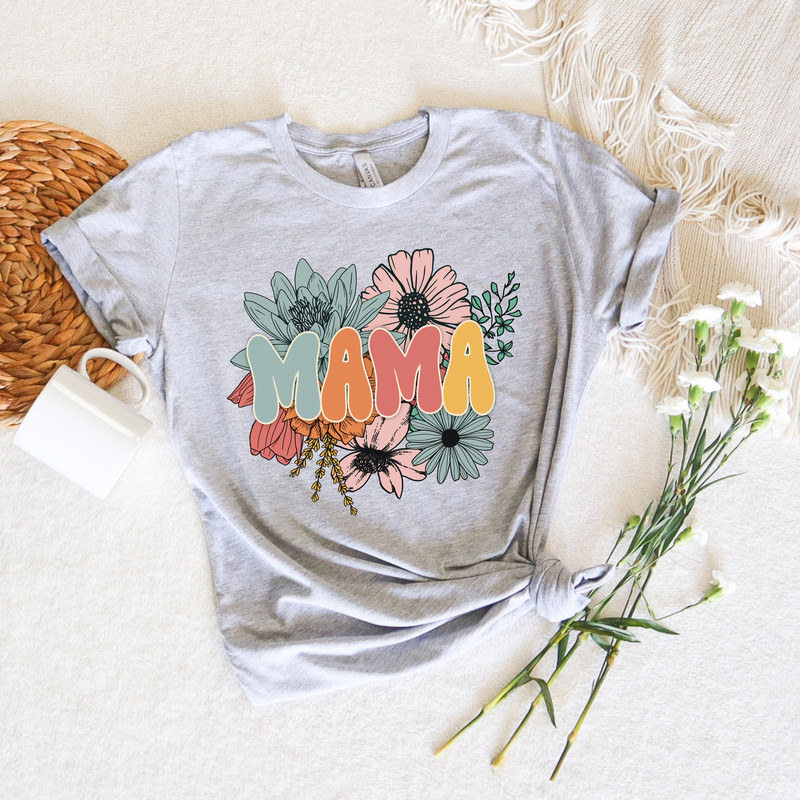 Retro Floral Mama T-shirt, Shirt for Mom for Mother's Day, Mama T-Shirt, Mom Shirt for Mom for Mother's Day, Mama T-shirt, Mothers Day Gift - 2.jpg