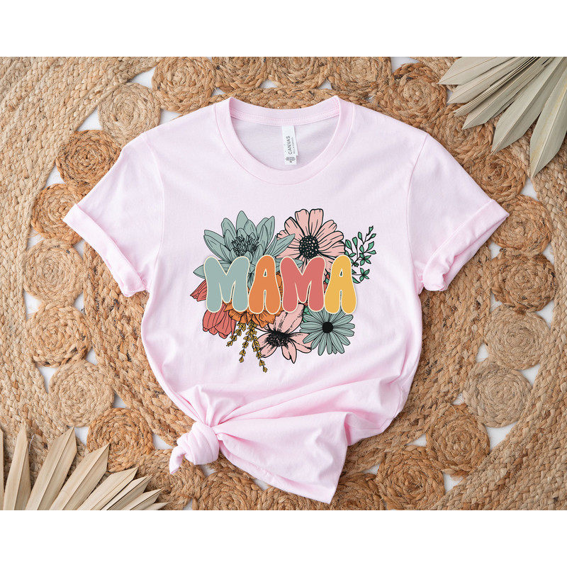 Retro Floral Mama T-shirt, Shirt for Mom for Mother's Day, Mama T-Shirt, Mom Shirt for Mom for Mother's Day, Mama T-shirt, Mothers Day Gift - 3.jpg