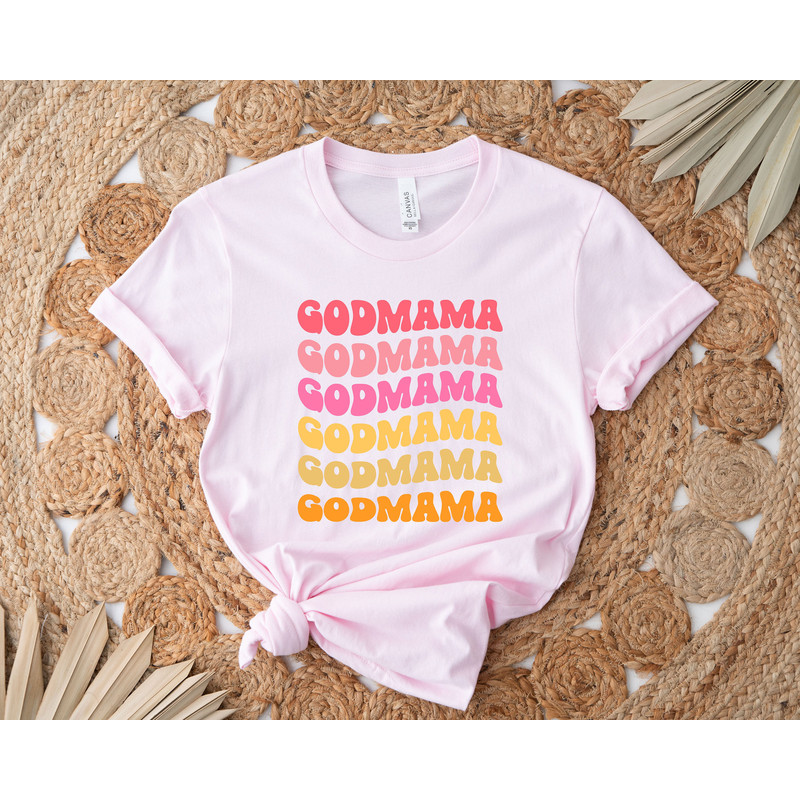 Retro Godmother Shirt for Mother's Day, God Mother Proposal, Godmom Gift, Cute Godmama Gift for Baptism, Godmother Gift from Goddaughter, - 3.jpg