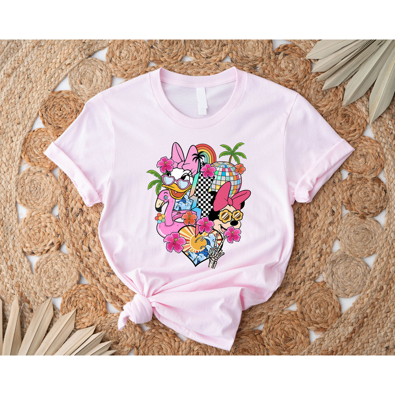 Retro Minnie and Daisy Shirt, Minnie and Daisy Summer Shirt, Beach Shirt, Summer Women Tshirt, Disney Women Beach Shirt, Summer Girls Tshirt - 2.jpg