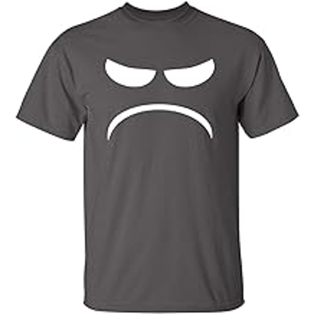 Mad Smile Graphic Novelty Sarcastic Funny T Shirt 4XL Charcoal.jpg