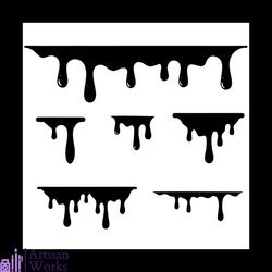dripping borders bundle svg, trending svg, dripping bundle svg
