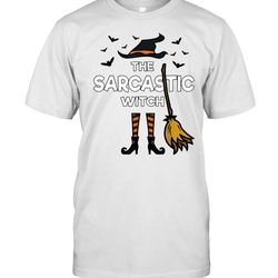the sarcastic witch, matching family halloween party costume shirt
