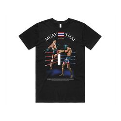 muay thai vintage style t-shirt tee top graphic kick boxing martial arts gift