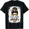 Thick Thighs And Spooky Vibes Halloween Messy Bun Funny T-Shirt.jpg