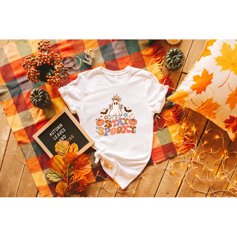 Stay Spooky Sweatshirt, Halloween Sweatshirt, Spooky Season Shirt, Ghost Halloween, Halloween Gift Hoodie, Womens Halloween Sweatshirt - 4.jpg