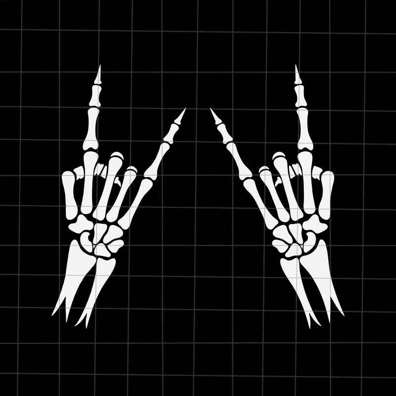 Skeleton Hand Rocker Svg, Skeleton Hand Halloween Svg, Skeleton Halloween Svg, Rocker Halloween Svg, Skeleton Svg - 1.jpg