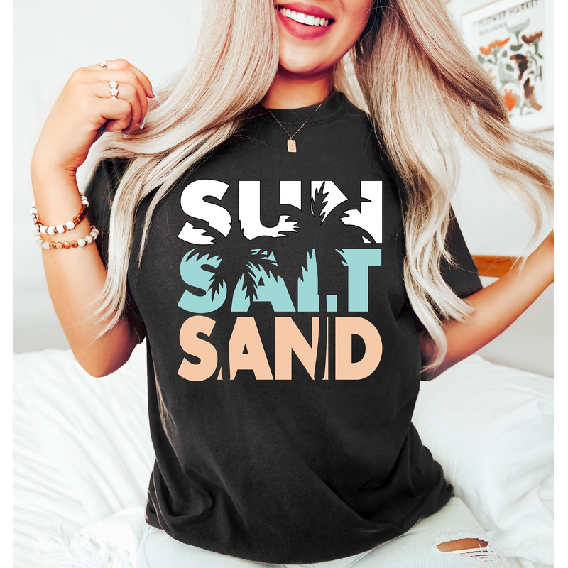 Sun Salt Sand Shirt, Summer Vacation Shirt,Sun Salt Sand Tshirt,Funny Summer Tee,Summer Vibes Shirt,Holiday Shirt,Beach Shirt,Summer T-Shirt - 1.jpg