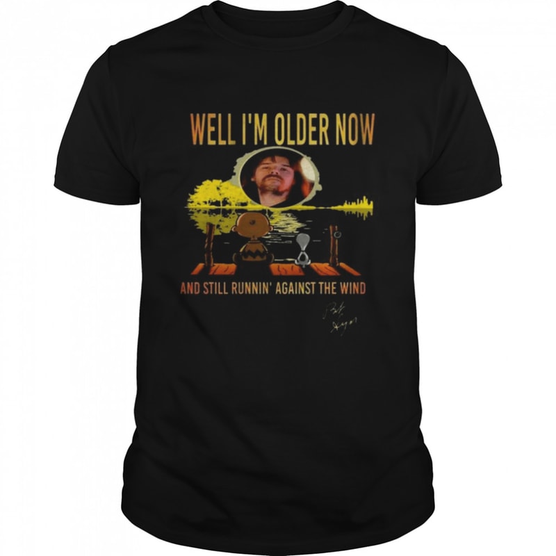 Snoopy and Charlie Brown Well I’m older now and still runnin’ against the wind signature Halloween shirt.jpg