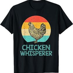 cool chicken whisperer for men women chicken lover farmer t-shirt