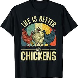 cute chicken for men women chicken farmer whisperer lovers t-shirt