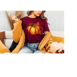 pumpkin tshirt, fall colors pumpkin shirt, thanksgiving day shirt, pumpkin lover sweater, thanksgiving day gift, fall vi