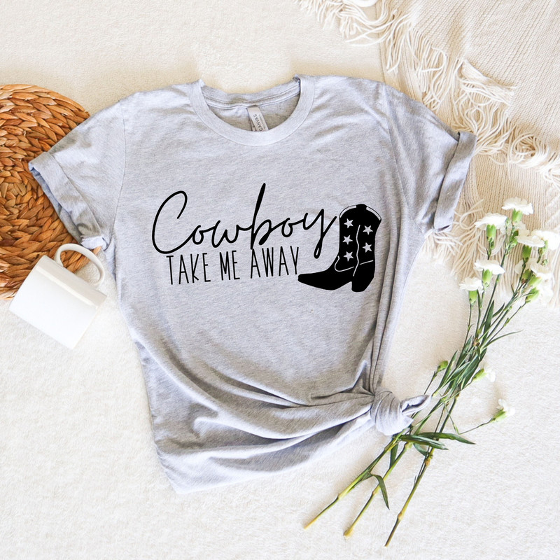 Western Bachelorette Party Shirt, Cowgirl Bachelorette Shirt, Last Ride Before I'm A Bride Tee, Cowboy Take Me Away T-Shirt, Bride Shirt - 2.jpg