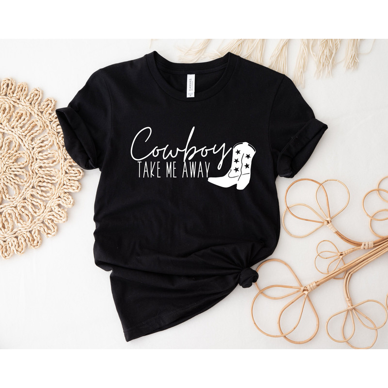 Western Bachelorette Party Shirt, Cowgirl Bachelorette Shirt, Last Ride Before I'm A Bride Tee, Cowboy Take Me Away T-Shirt, Bride Shirt - 4.jpg