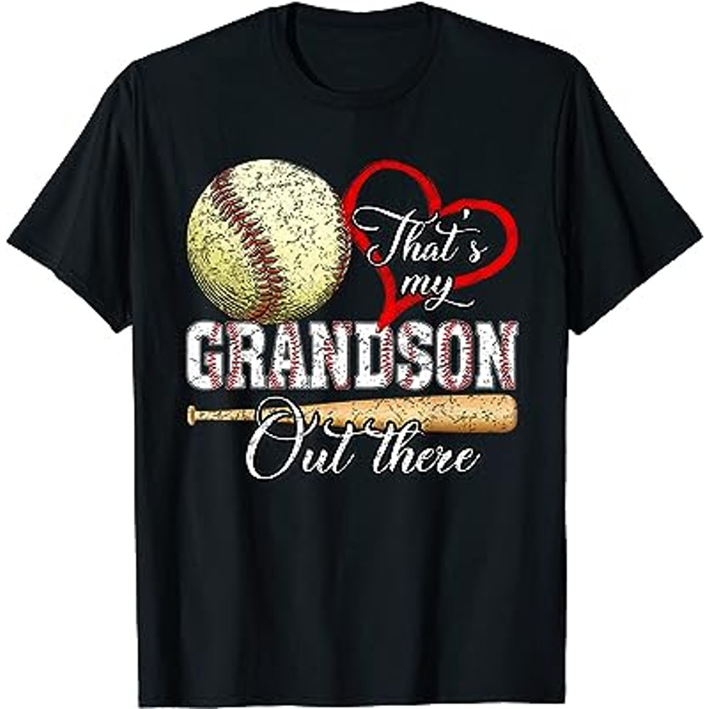 That's My Grandson Out There Baseball Grandma Mother's Day T-Shirt.jpg