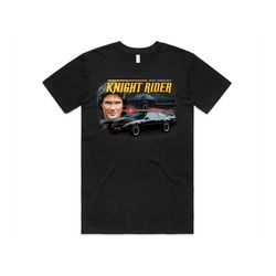 Knight Rider Homage T-shirt Tee Top 80s 90s David Hasselhoff Vintage Kitt Gift