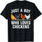 Cute Chicken Design For Men Boys Kids Farming Chicken Lover T-Shirt.jpg
