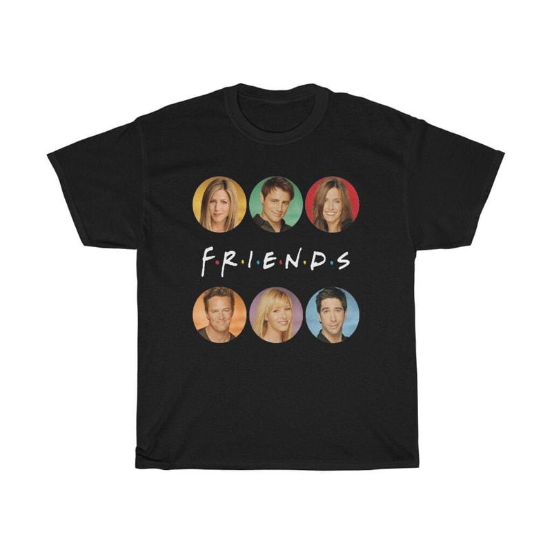 FRIENDS TV Show Men's Navy Black T-Shirt Size S to 5XL.jpg