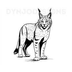 lynx svg, lynx clipart, lynx png, lynx head, lynx cut files for cricut , lynx silhouette, wild cat silhouette