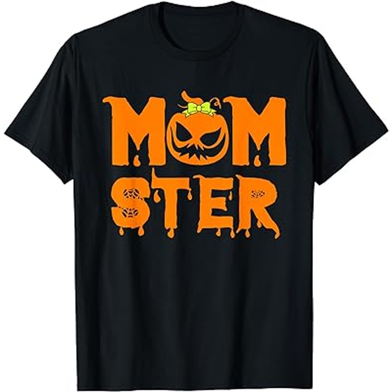 Retro Momster Halloween Mom Costume Womens Mother Halloween T-Shirt.jpg
