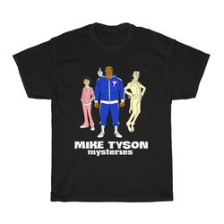mike tyson mysteries logo men's navy black t-shirt size s to 5xl