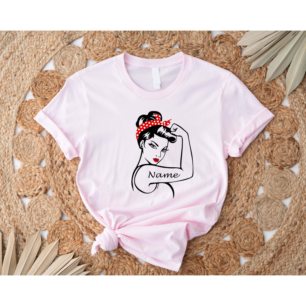 Women's Tshirt, Rosie the Riveter Shirt, American Apparel, Motivational, Inspirational, We Can Do it T-shirt, Strong women GIRL power shirt - 4.jpg