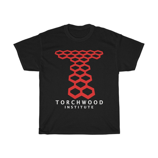 Torchwood Institute Doctor Who Men's Black Blue Navy T-Shirt Size S to 5XL.jpg