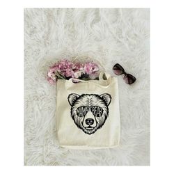 mama bear tote bag, mom tote bag, gift for mama, mother's day gifts, family bear tote bag, mom life tote bag, animal tot