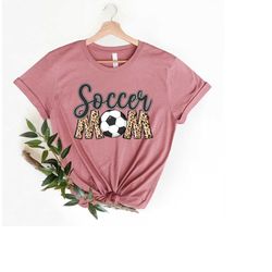 soccer mom shirt, soccer mom tshirt for women, cute soccer mom tshirt, leopard soccer mom shirt, soccer shirt, sports mo