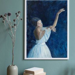Ballerina oil painting on canvas original art