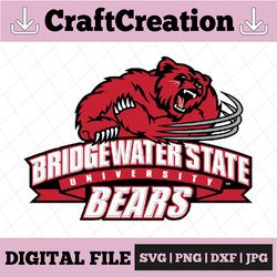 Bridgewater State Bears Football Svg, California Est.1850 Svg, Png Svg dxf NCAA Svg, NCAA Sport Svg, Digital Download