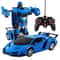 2-in-1 Remote Control Transforming Robot Car Blue