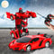 2-in-1 Remote Control Transforming Robot Car Red 1