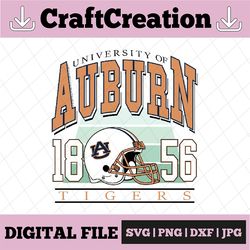 Auburn Tiger Est.1856 Logos Svg, NCAA Football Svg, Digital Download Auburn Tiger Logo University of Auburn Tiger