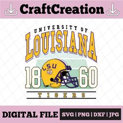 Louisiana Football Svg, Louisiana logo Svg, Louisiana-Tigers Png, Png Svg dxf NCAA Svg, NCAA Sport Svg, Digital Download