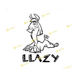 emperor's new groove, kuzco, llazy, llama | svg png | silhouette cricut cutting ready instant download