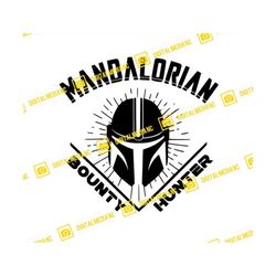 star wars, mandalorian, bounty hunter, din djarin, grogu, baby yoda, mando | svg png | silhouette cricut cutting ready i