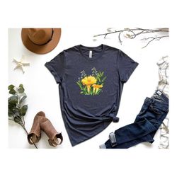 aesthetic mushroom shirt, cottagecore shirt, botanical shirt, nature shirt, mushroom lover gift, fungus shirt, hippie sh