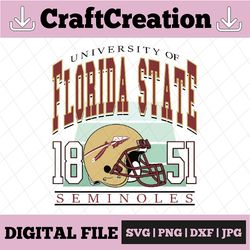 Florida Ets. 1851 State Football Team Svg, Florida State png, Universty png, Digital Download, NCAA png, download
